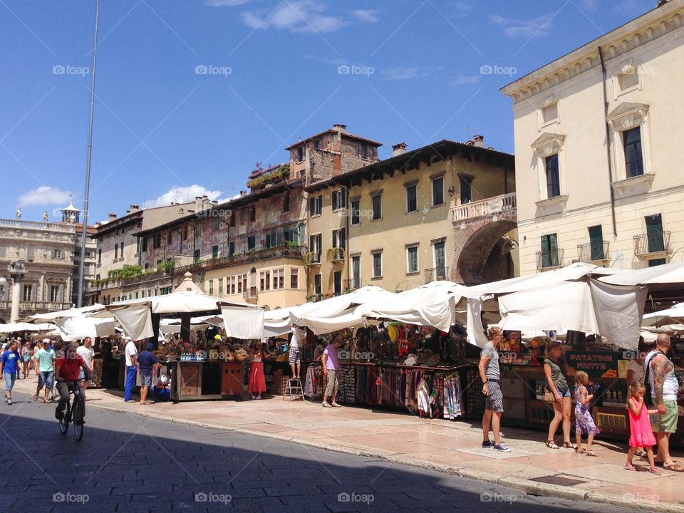 Market place in Verona

