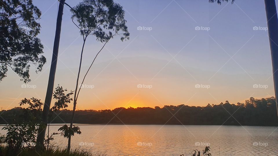 paisagem natural por do sol