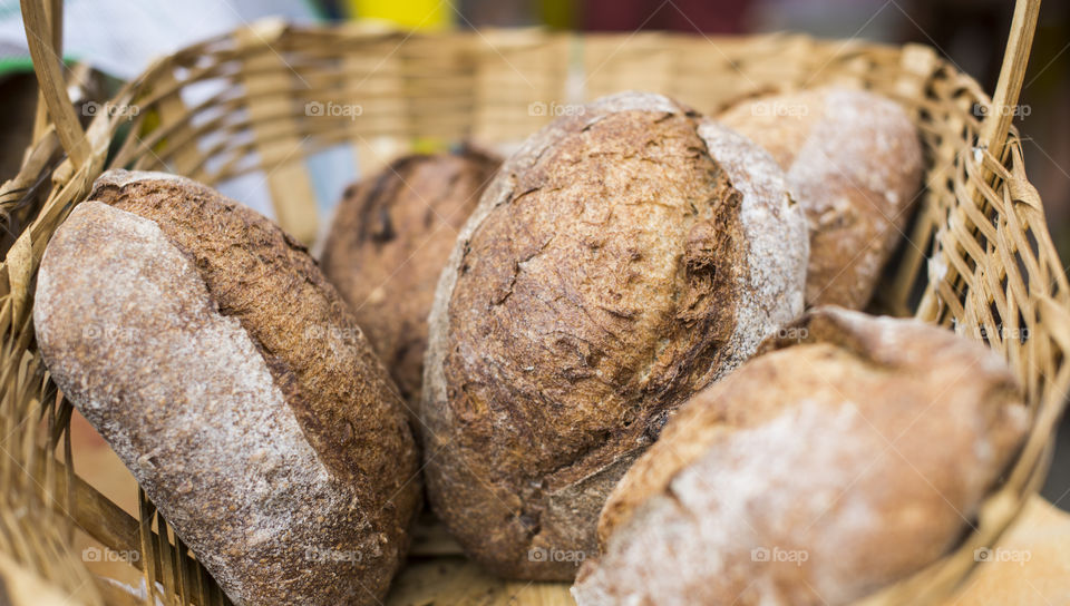 Bread made with organic ingredients