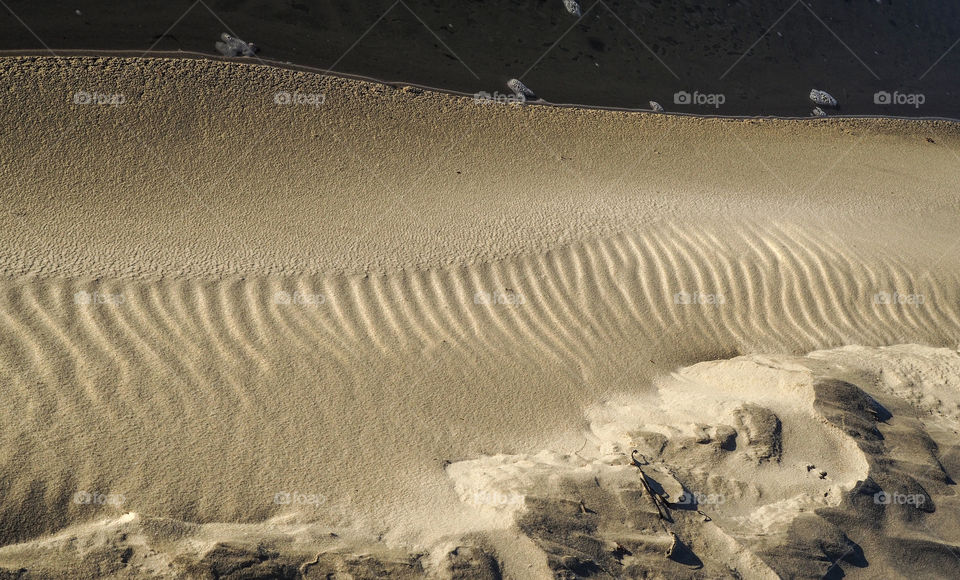 Pattern in the sand. 