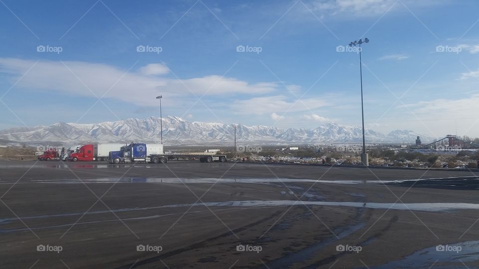 snow on the mountain in El Paso Texas