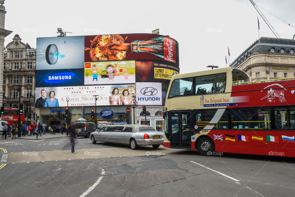 Piccadilly Circus in London.