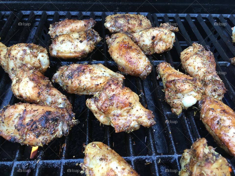 Grilling chicken