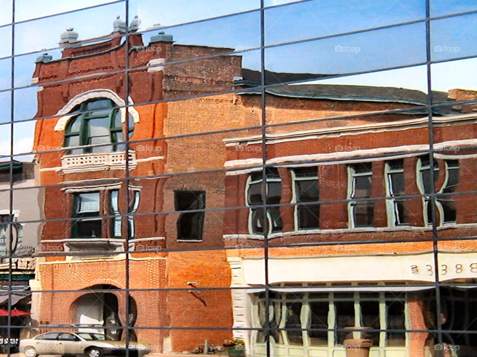 muncie indiana architecture mirror by refocusphoto