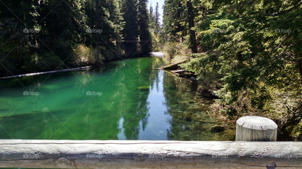 View of clear lake in california