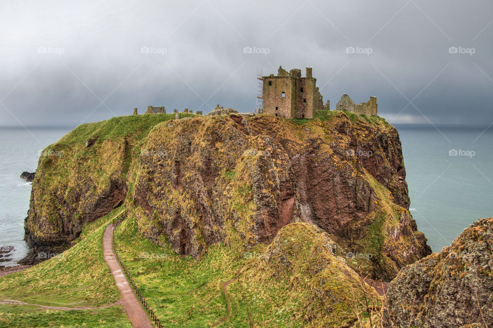 Dunnottar castle after the storm 