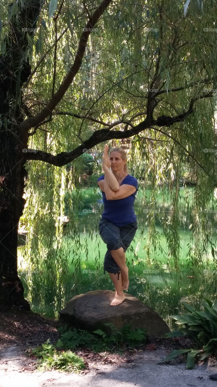 Yoga in Japanese Garden