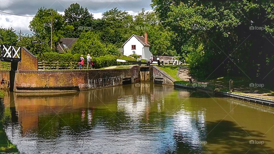 Canal. English canal on a summers day