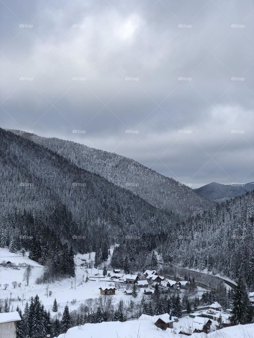 Frozen mountains