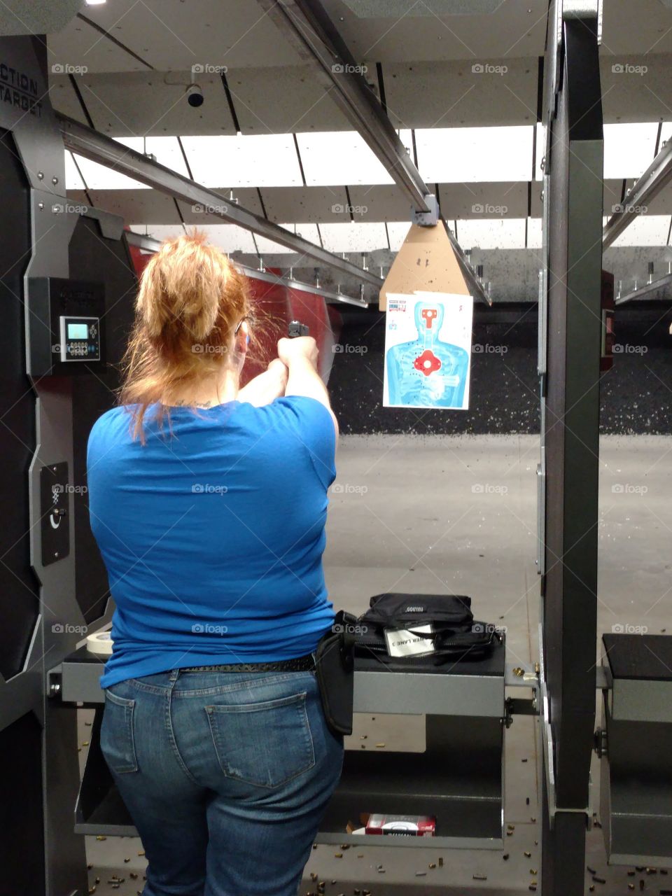 safety with guns by practicing at the range
