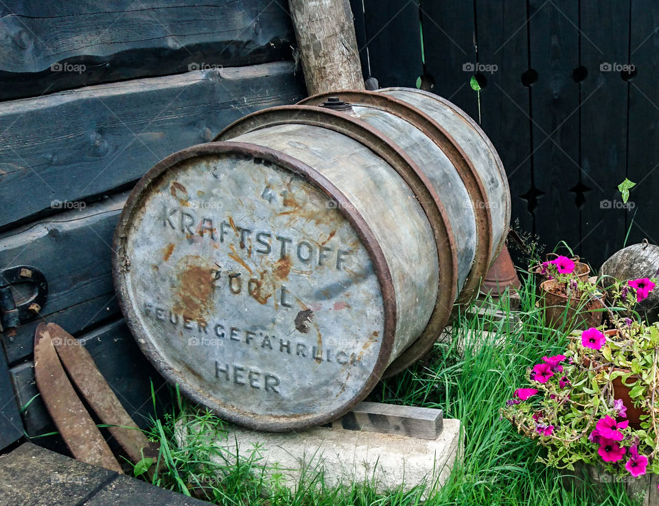 German army world war two fuel drum 200l