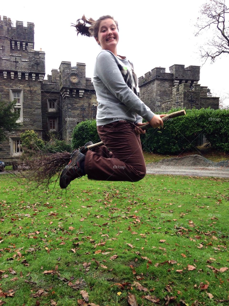 Broomstick flight