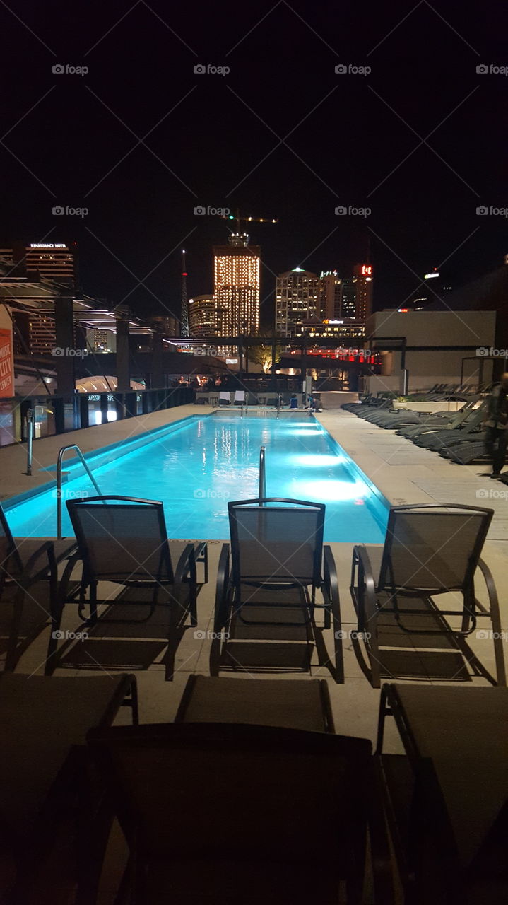 Pool by Night