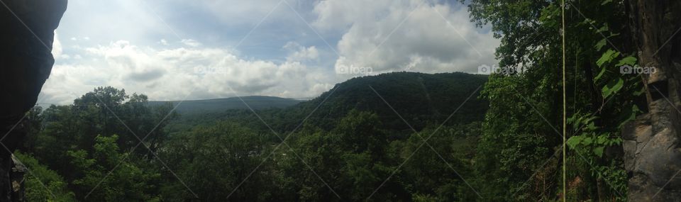 View From The Rocks . My view from rock climbing in Maryland, where it meets Virginia and West Virginia 
