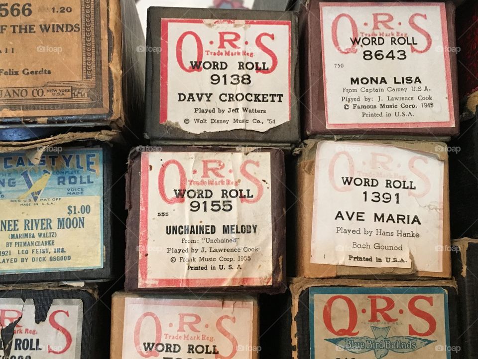 Old movie rolls 