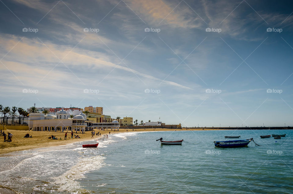 Baleanario de la Palma in Cadiz, Spain . the famous beach house from the James Bond movie in Cadiz, Spain 
