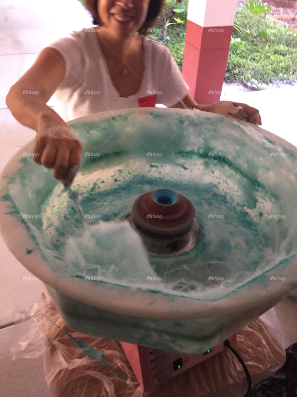 Creating cotton candy