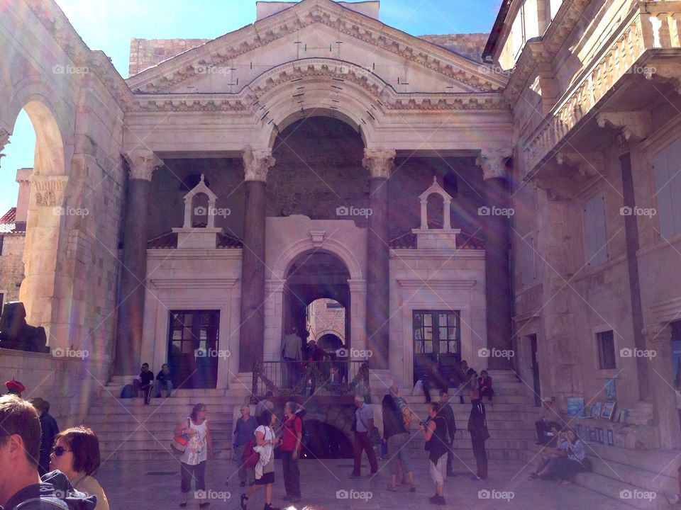 Courtyard at Diocletian Palace, Split, Croatia