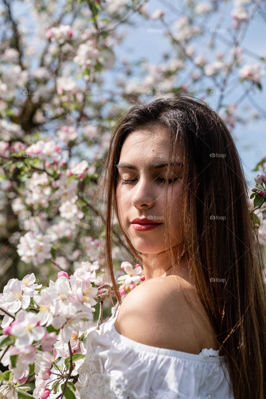 woman with beautiful hair