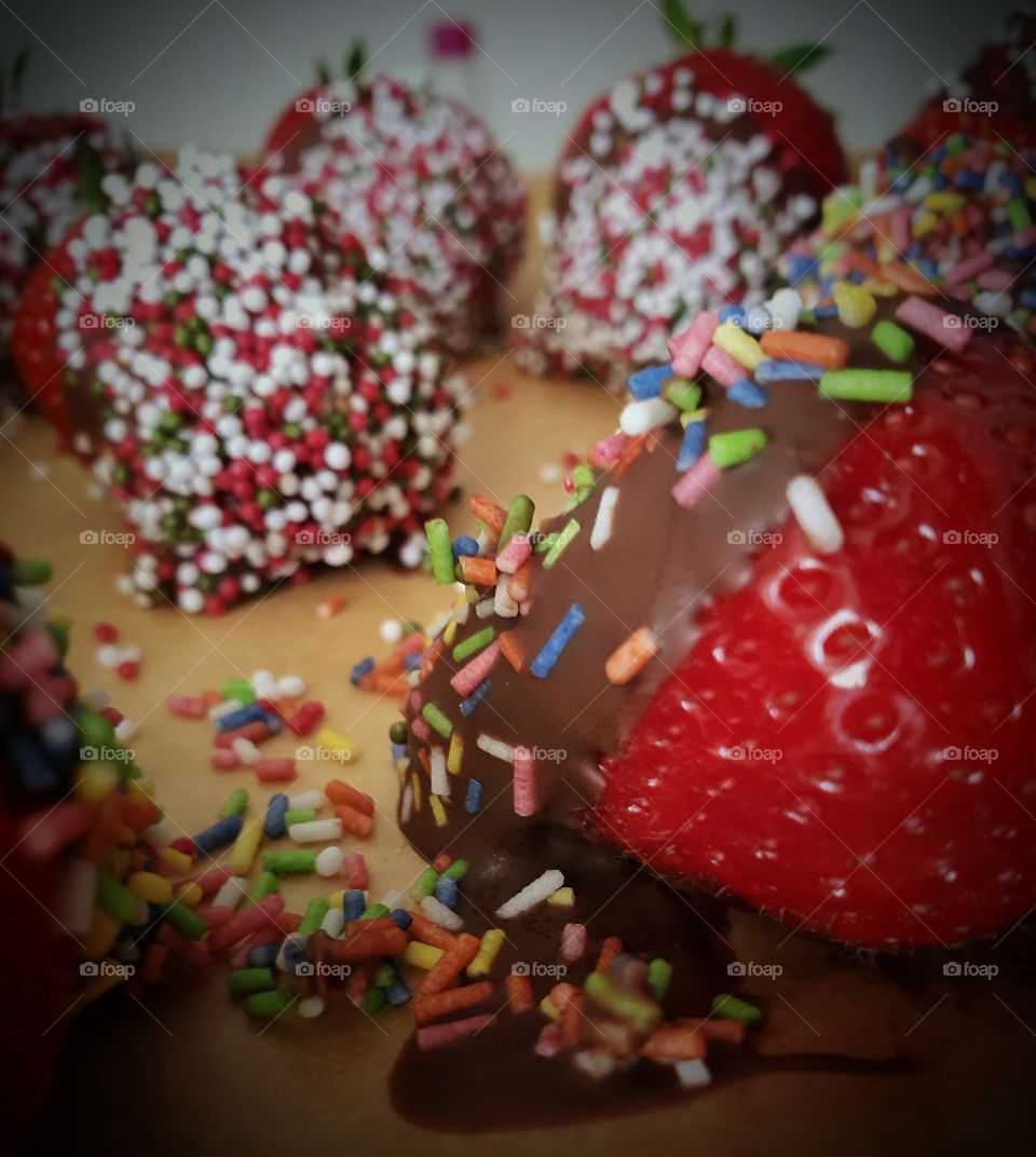 Strawberry with chocolate