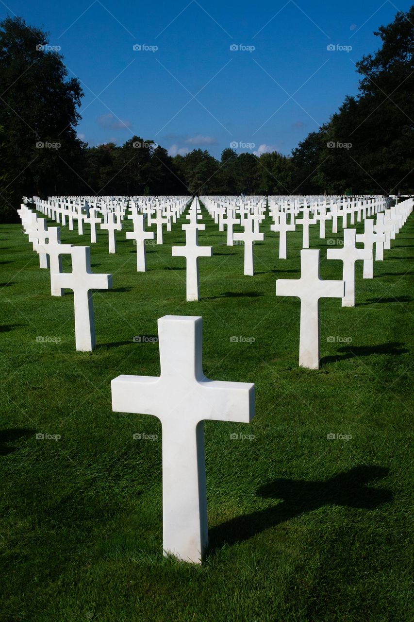 World War II American military cemetery- Normandy, France 