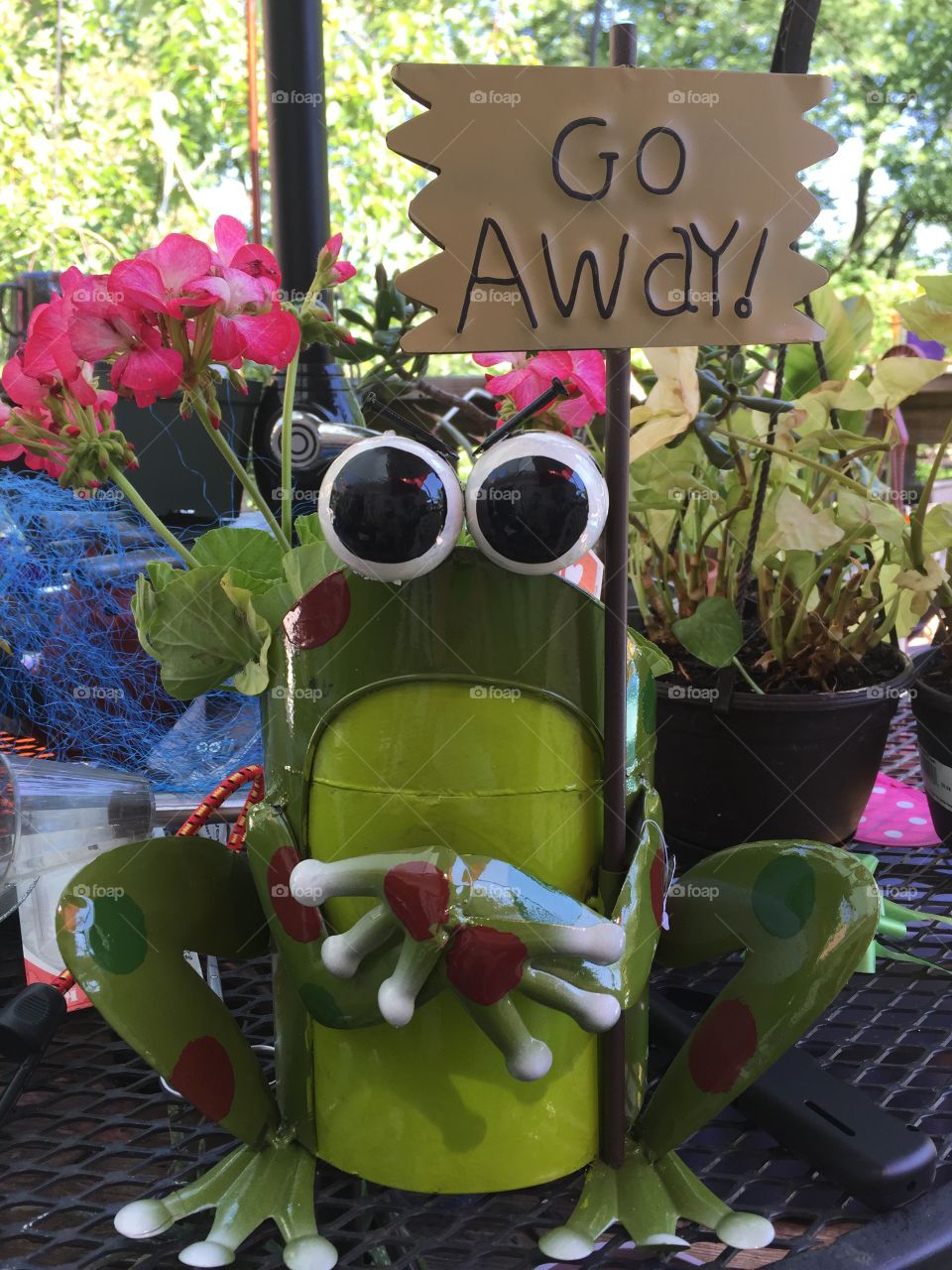 Craft frog for yard