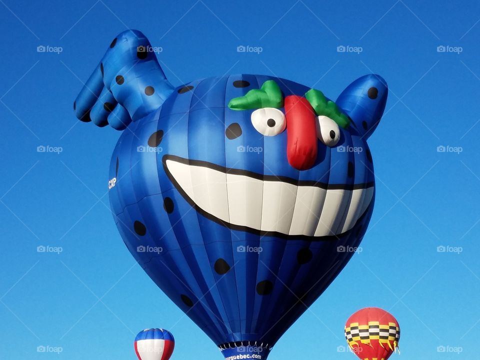 Hot air balloon face