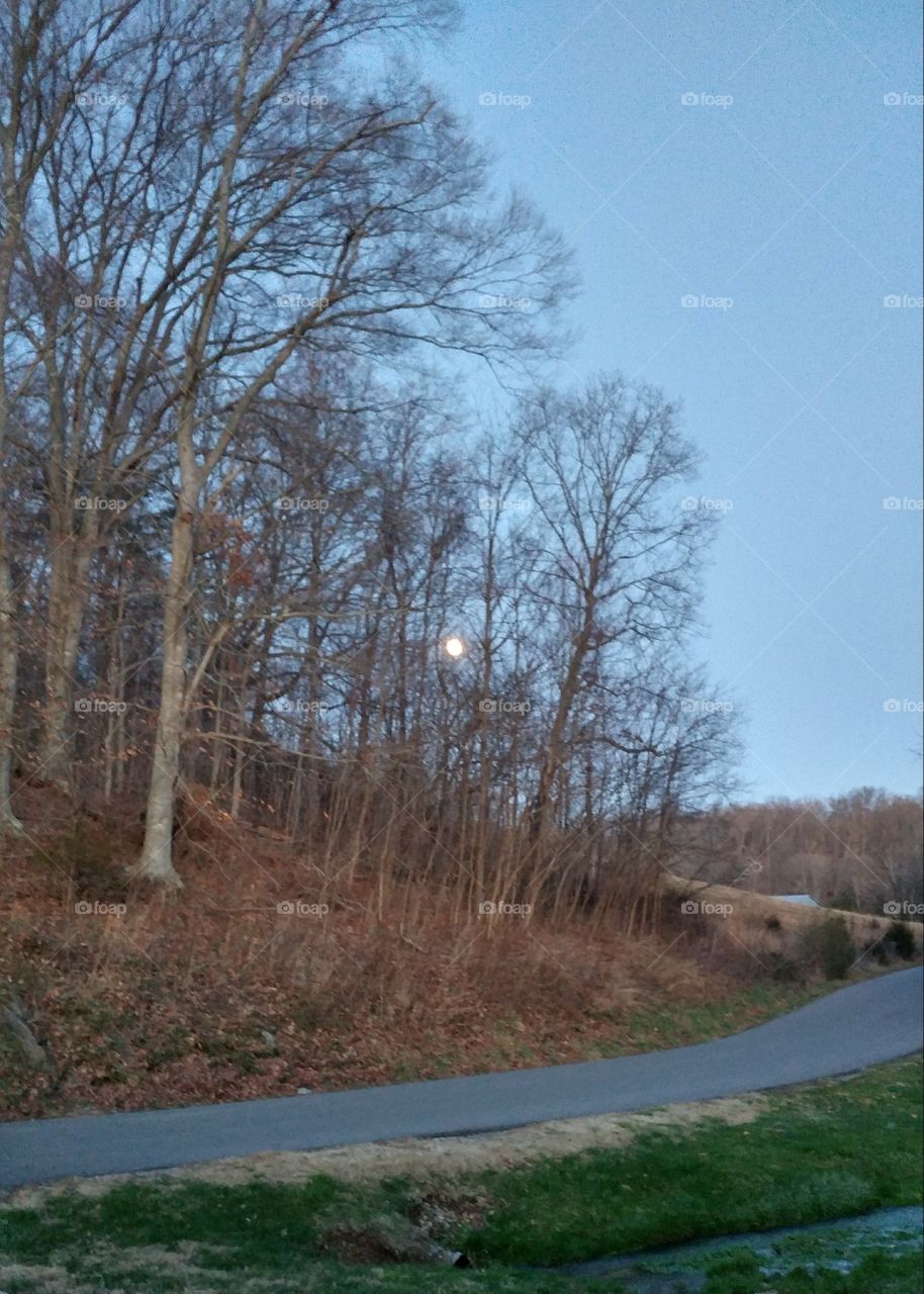 Moon over Afton