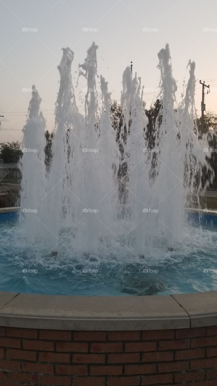 Water fountain at a water park. ⛲