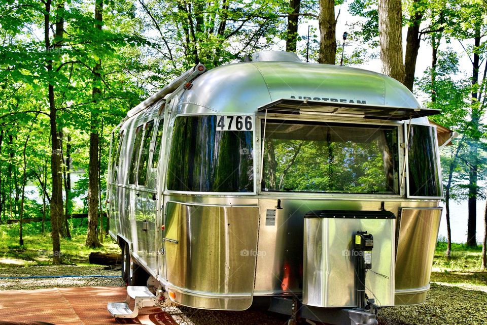 Airstream camper in Indiana 