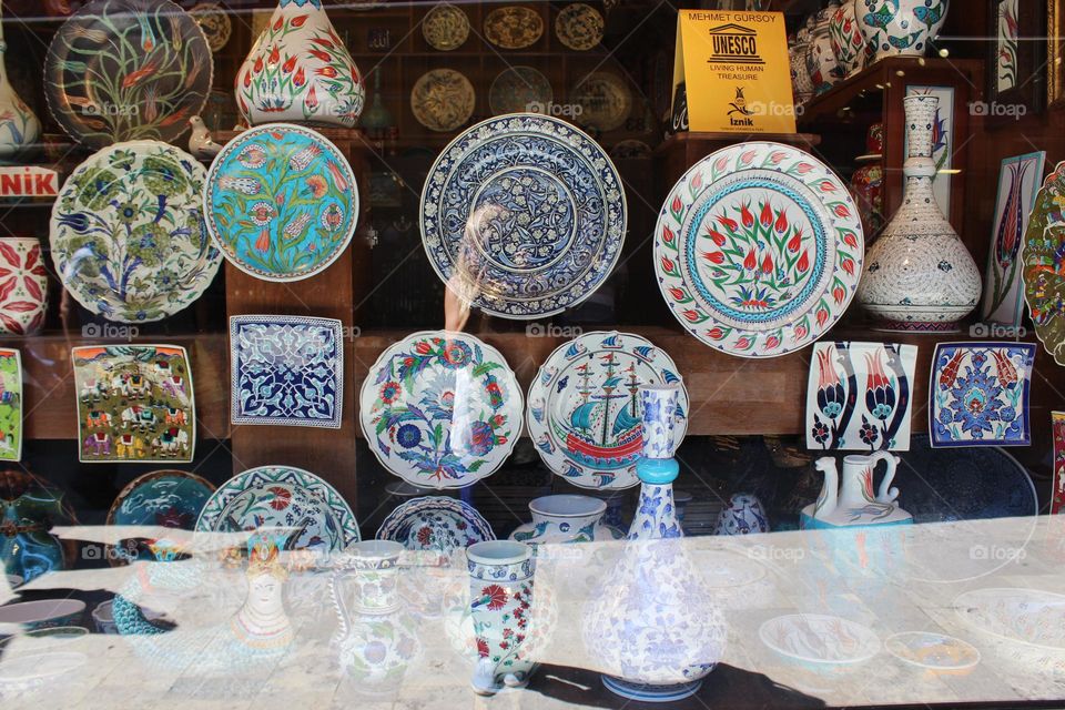 Traditional local souvenirs in Istanbul, Turkey