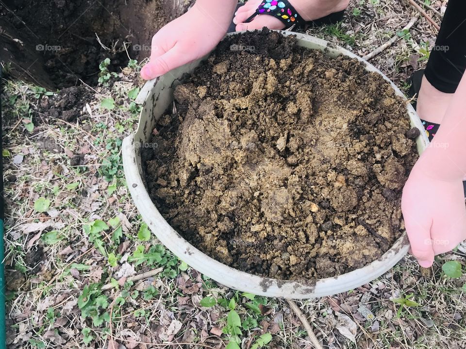 Fun planting new spring plants we just bought now that it’s warmer outside for them! 