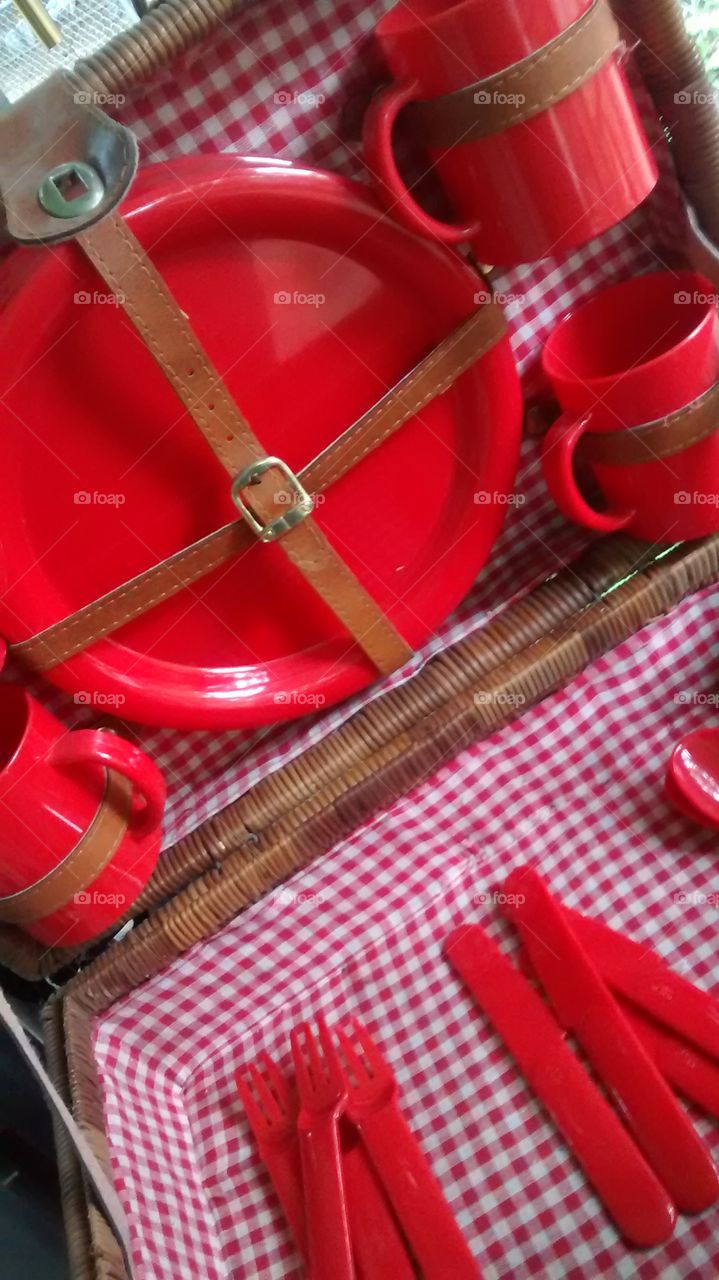 Red Picnic Basket