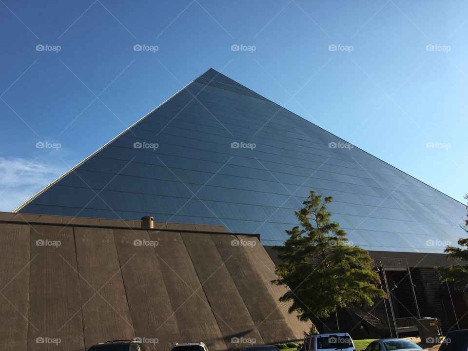 Pyramid shaped building 