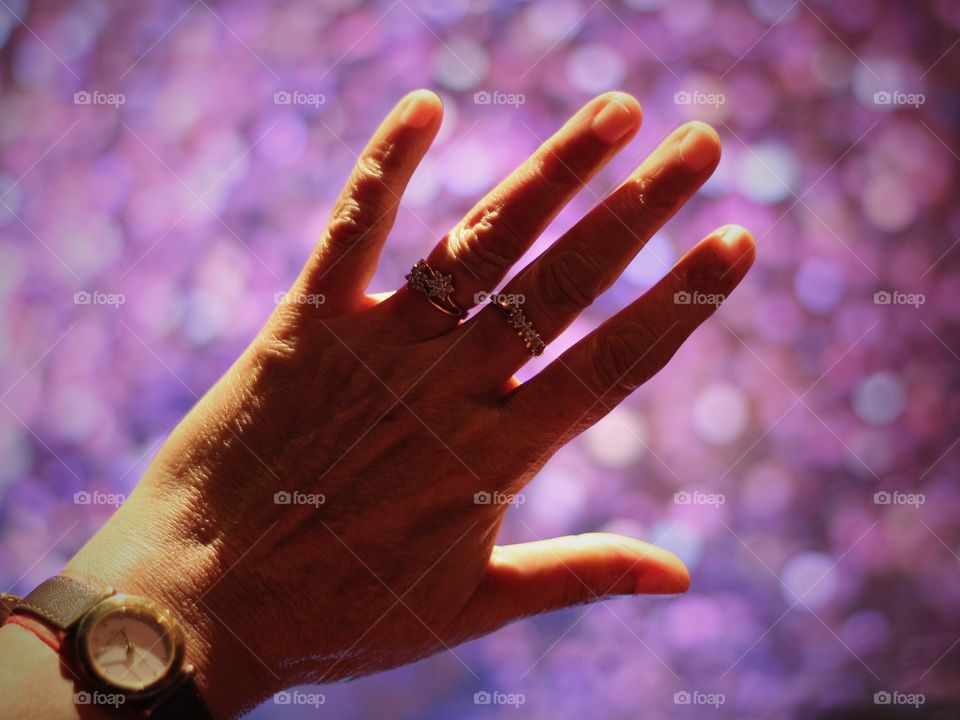 Human hand and tech screen 