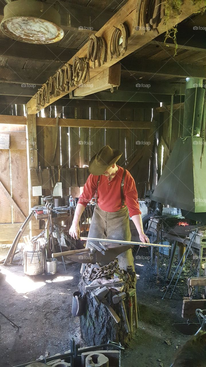 Blacksmith in the forge