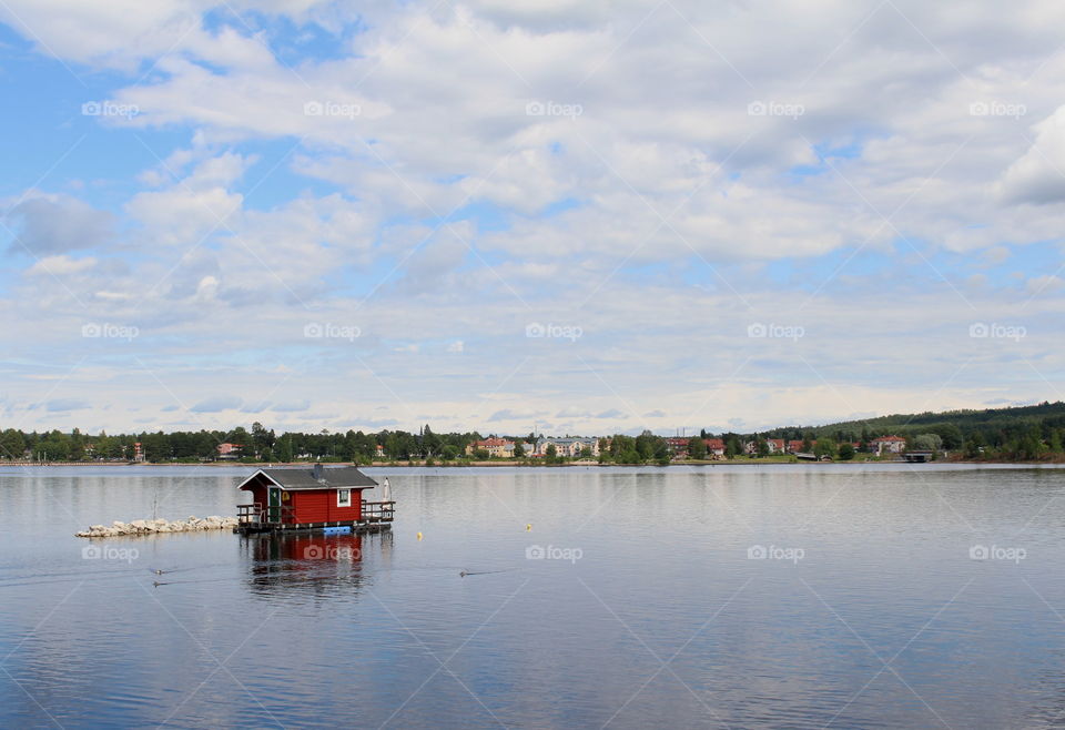 Siljan, lake on Sweden.