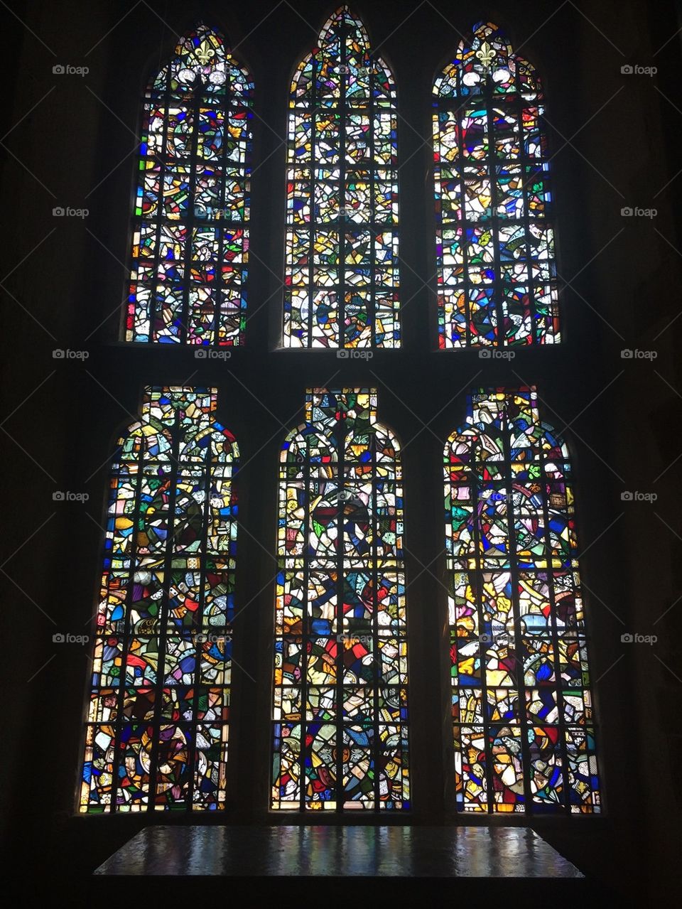 London tower stained glass