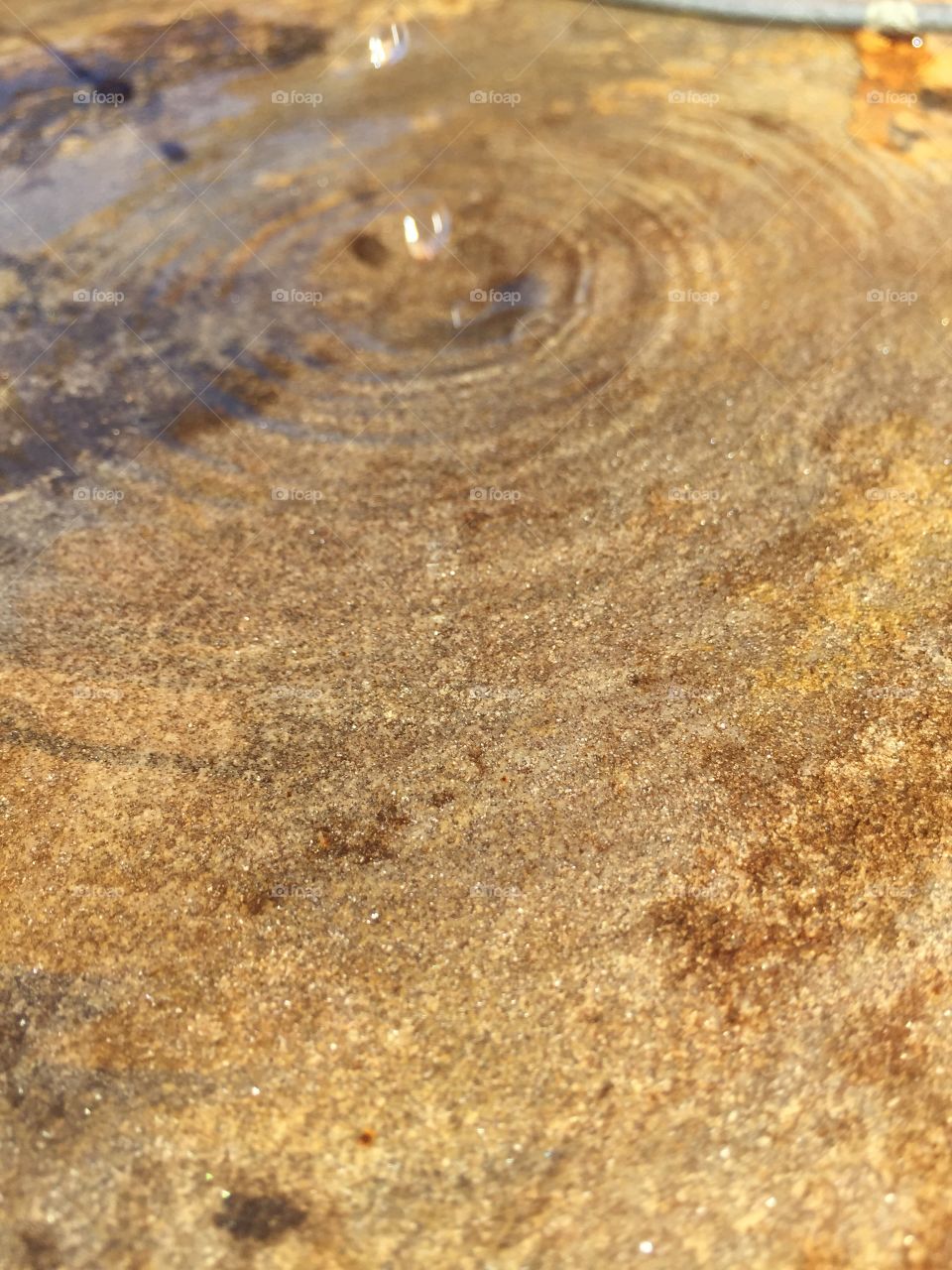 Water swirl in rocks