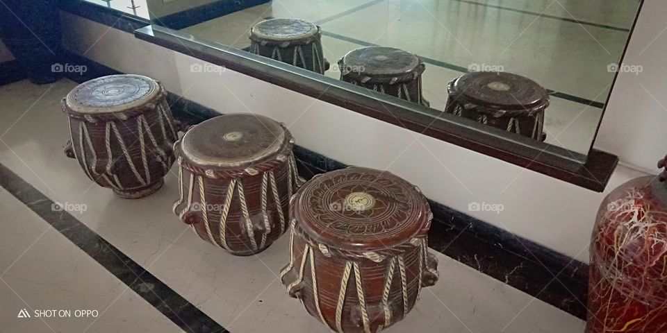 # drums# wooden art# showpiece# artificial drums# musical instrument# located in my office#