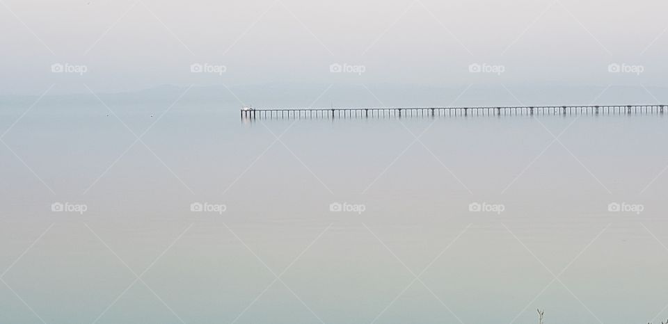 A pier in the distance