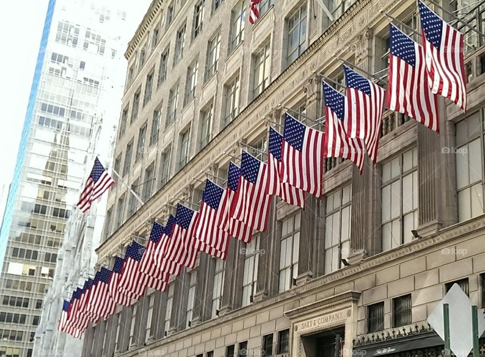 A Wave of Red White and Blue