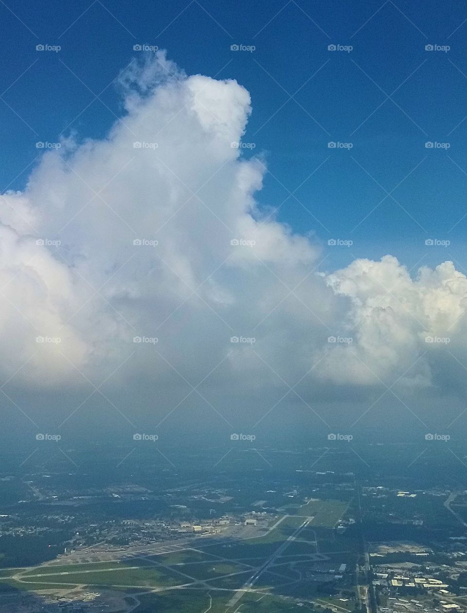 a giant cloud floating over South Carolina