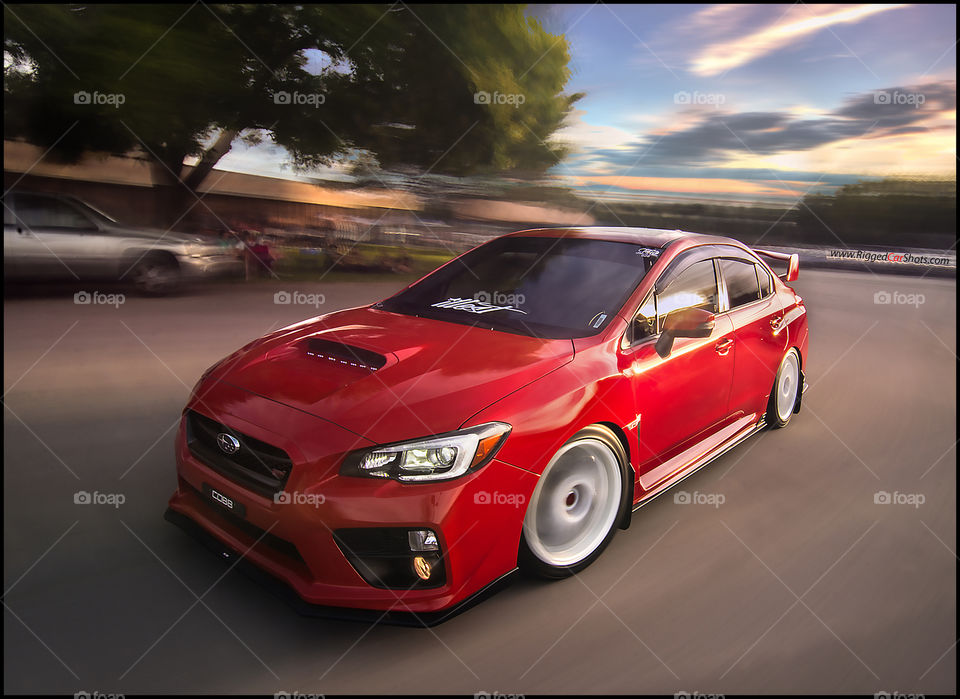 Red Subaru