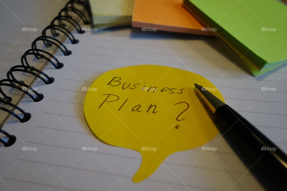 Creating a business plan.