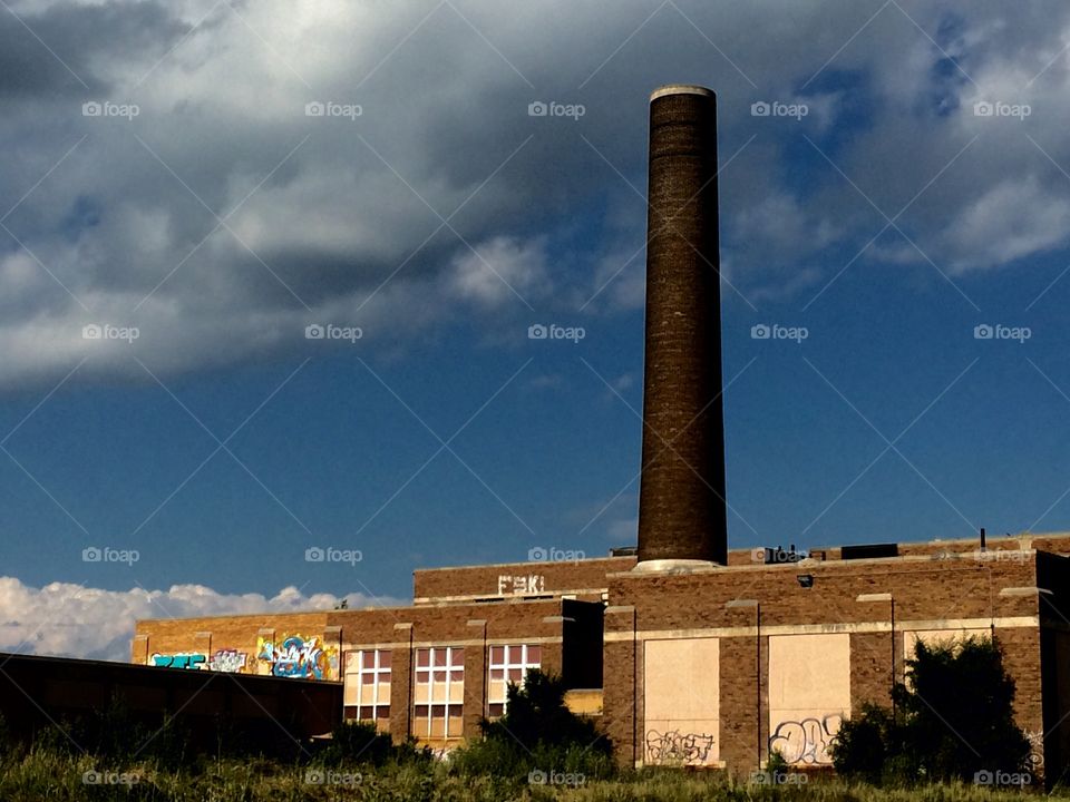 Large abandon building