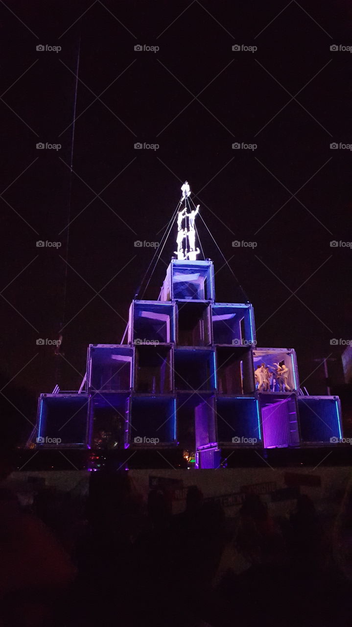 outdoor circus performance