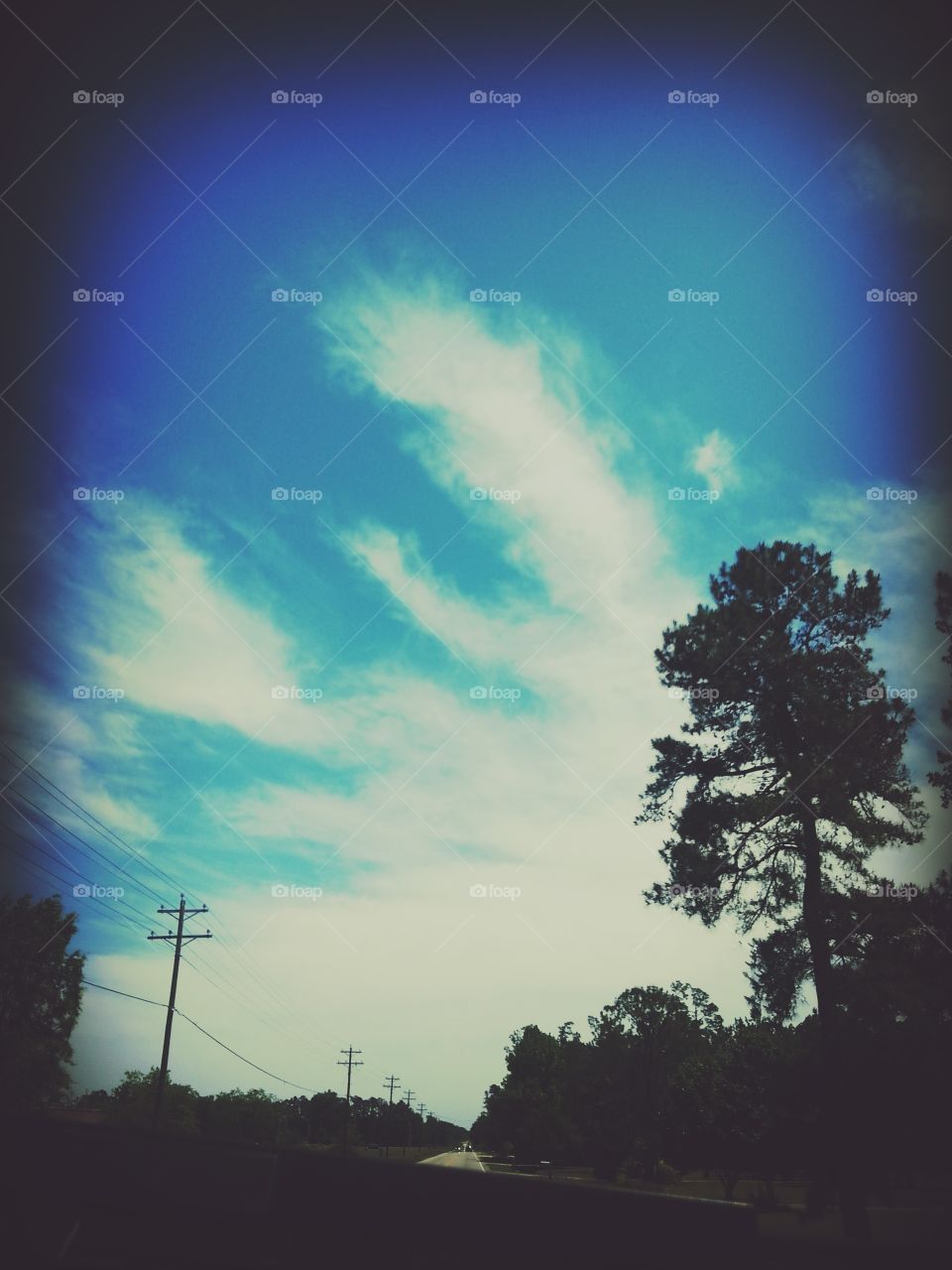blue sky. south carolina blue sky