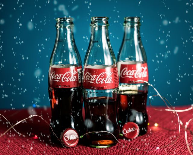 A refreshing Coca Cola.
