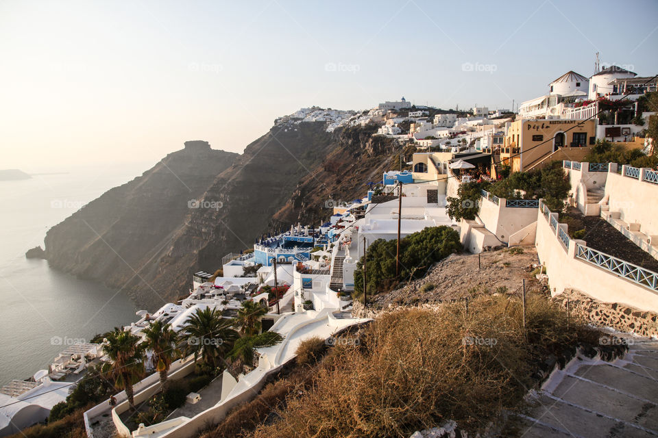 Santorini island in Greece. 